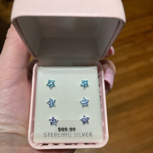 Other - New with tags and box sterling silver 3 pairs of sterling silver earrings